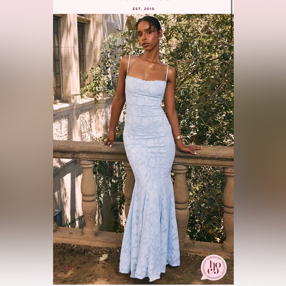 House of CB | Dresses | House Of Cb Joan Bluebell Lace Up Back Maxi Dress |  Poshmark